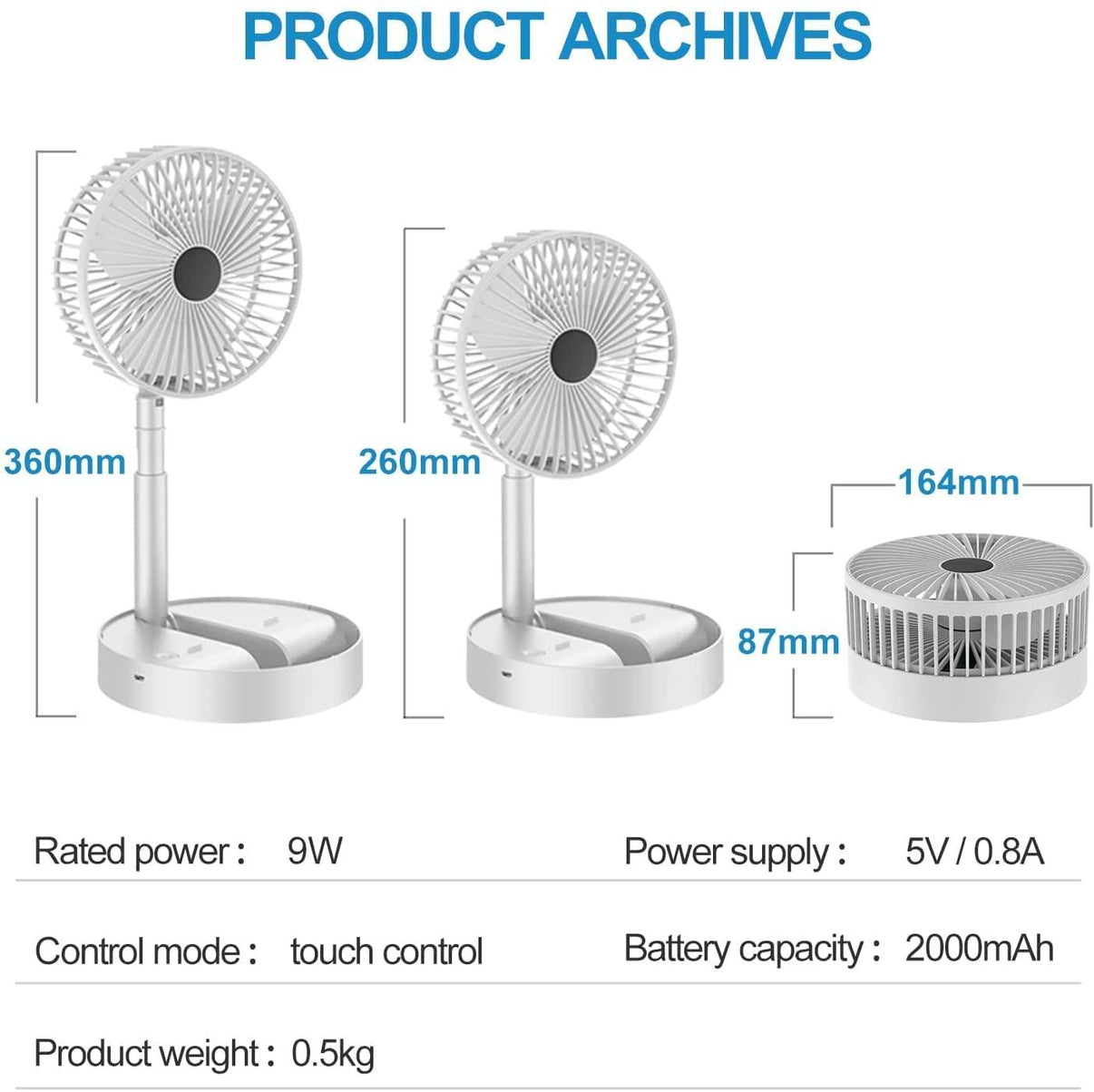 Revolv™️ Portable Table Desk Fan